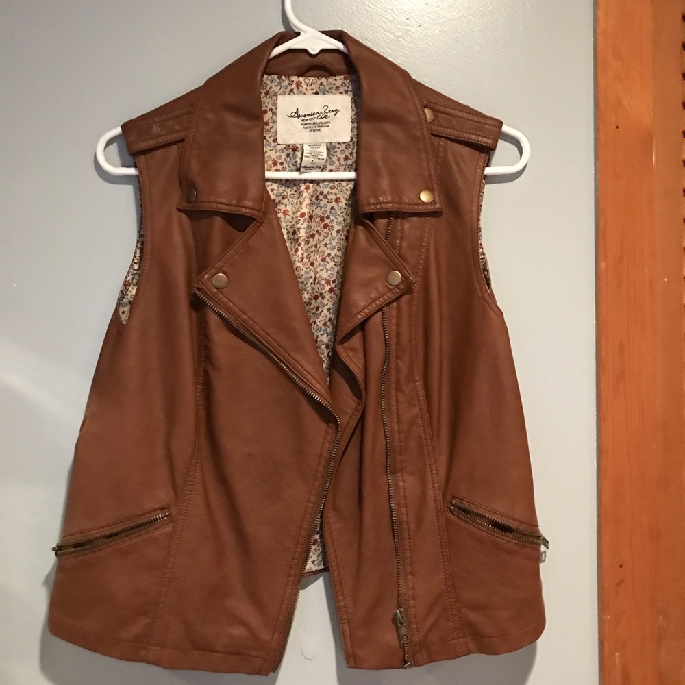 Leather vest